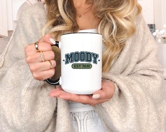 Moody Est 7AM Coffee Mug – Sarcastic Humor Ceramic Cup