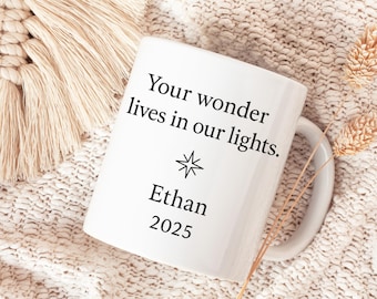 Personalized Memorial Mug, Remembrance Keepsake, Ceramic Coffee Cup (11oz or 15oz)
