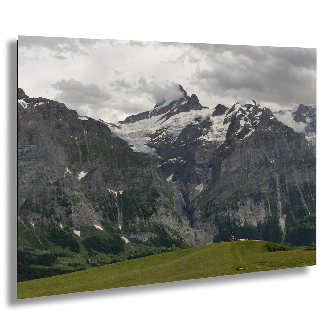 Grindelwald Switzerland Mountain Photo Swiss Alps Landscape Print Crash ...