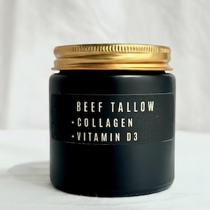 Sebo de res batido XL (100-800 g): Sebo de res alimentado con pasto para el rostro con colágeno