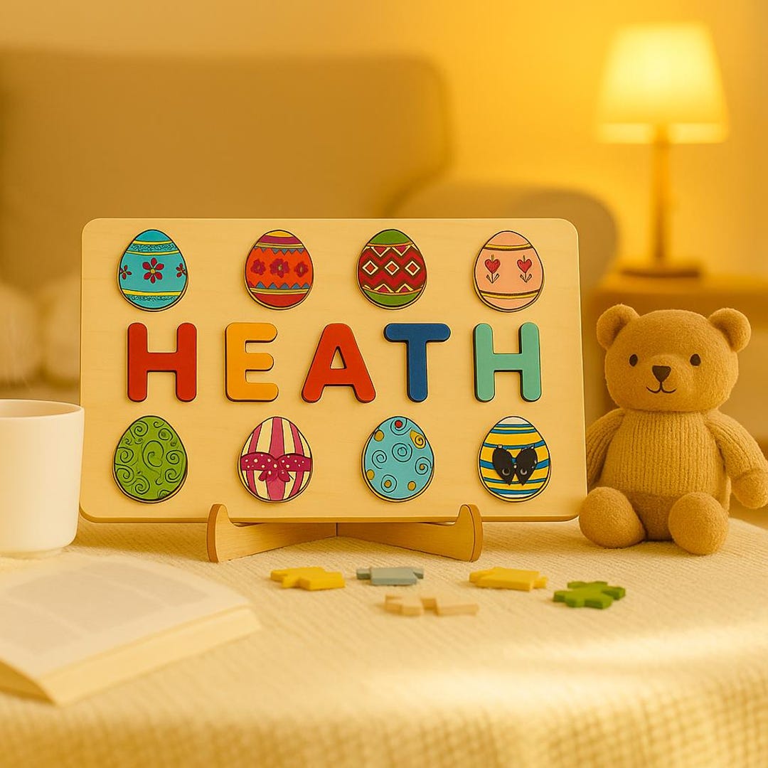 Custom Wooden Name Puzzle | Montessori Toy, Personalized Gift - Etsy