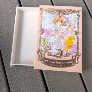 CardCaptor Sakura Upcycled Book Stackable Drawer – Trinket Box, Jewelry Storage, TCG Deck Case, Hidden Book Safe