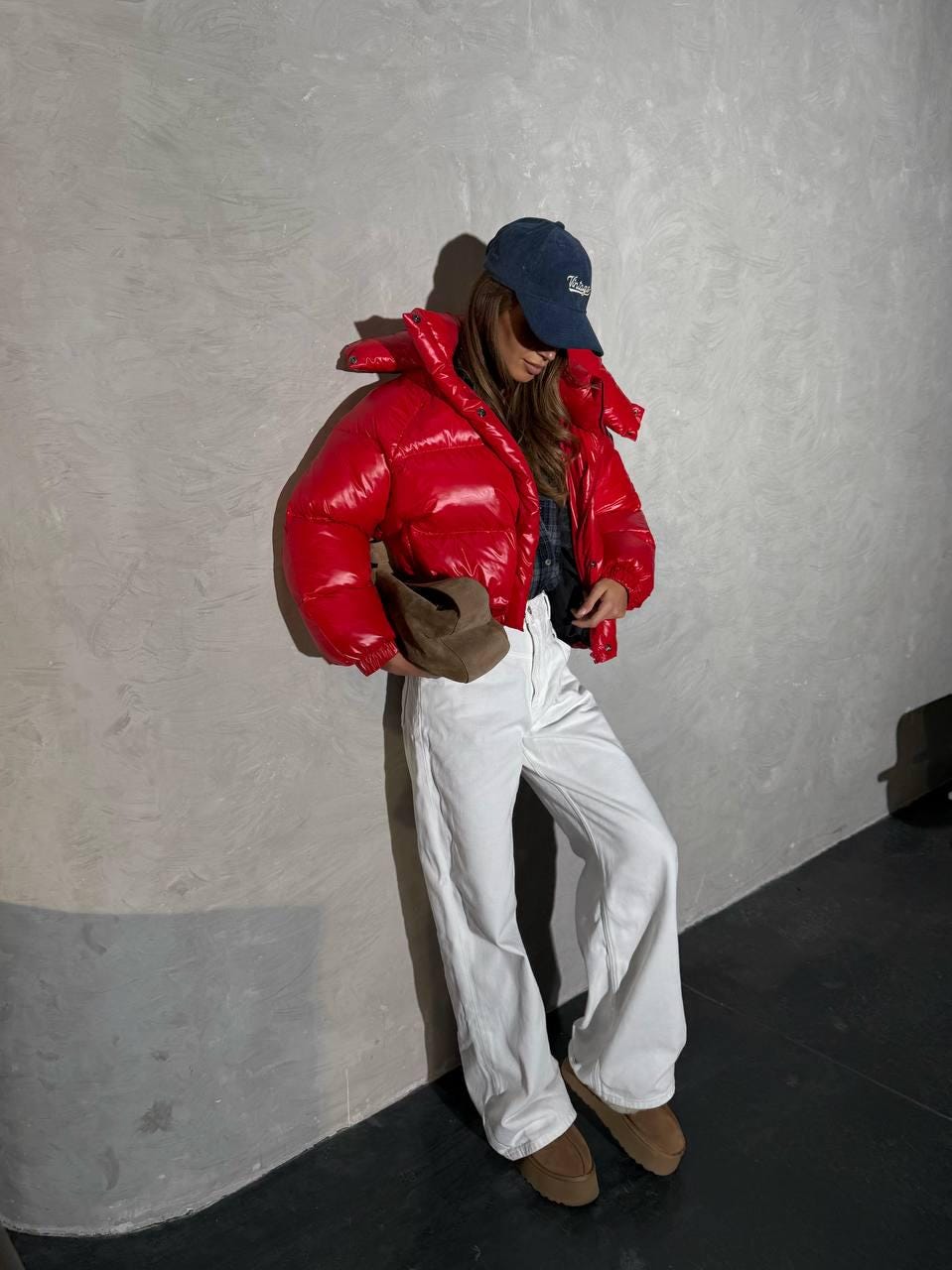 ジャケット・アウター BM007T1014 600 SHORT PUFFER JACKET RED メンズ