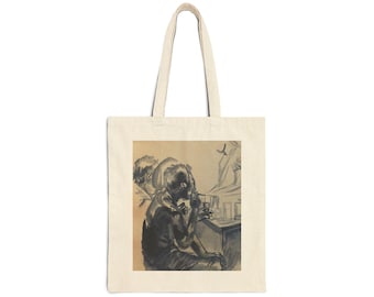 Bolsa de tecido para desenho em aquarela