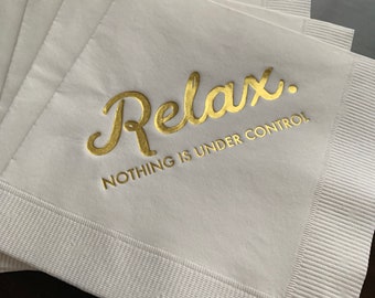 Relax nothing is under control Christmas hostess gift Christmas Party Funny Party Holiday Party Naughty Santa Funny Santa Election Party
