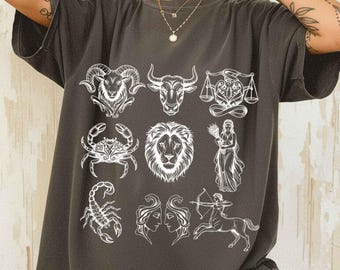 Zodiac Symbol Vintage Study Shirt: Astrology Graphic Tee