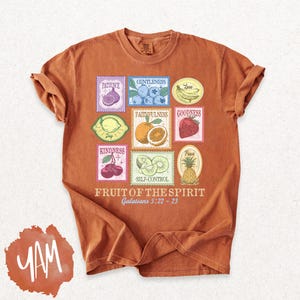 Fruit of the Spirit Comfort Colors Shirt: Vintage Christian Tee