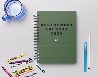 Military Kids Deployment Journal: heldenpagina's, prompts (digitale en afdrukbare pdf)