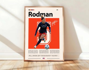 Trinity Rodman Poster, Washington Spirit Print, Sports Poster, Football Player Poster, Soccer Wall Art, Sports Bedroom Posters