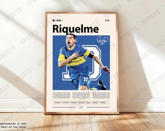 Riquelme Boca Juniors Art Print - Etsy