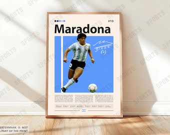 ディエゴ マラドーナ ポスター、サッカー ポスター、サッカー ポスター