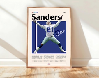 デイオン サンダース ポスター、NFL ポスター、スポーツ ポスター