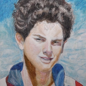 Lámina de San Carlo Acutis / Patrón de Internet y la Juventud / Arte mural eucarístico (Descarga digital)