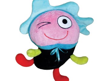 BEBO' - 'Imagination Baby': pluchen speelgoedfiguur geïnspireerd op moderne kunst van Joan Miro'