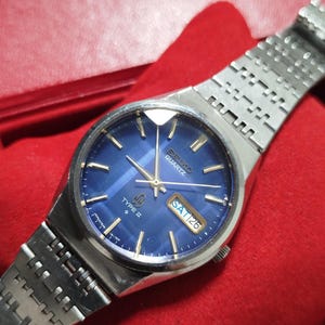 SEIKO TYPE II 希少 変わり文字盤 新品ガラス1978.Feb 良好 SEIKO TYPE II 希少 変わり文字盤 新品ガラス1978.Feb 良好