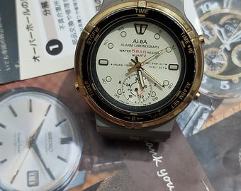 ALBA V600-6130 セイコー アルバ アラーム クロノグラフ 現在、この