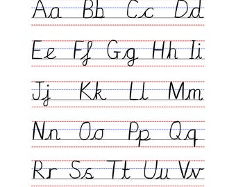 Cursive Handwriting Practice Sheets A–Z | Printable Alphabet Tracing Workbook | Instant Download PDF for Kids & Adult