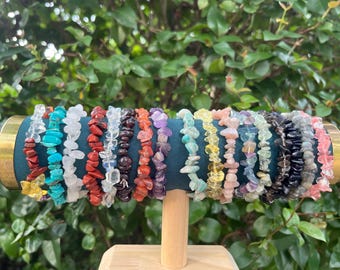 Braccialetto fatto a mano con pietre preziose curative e cristalli Boho - Gioielli per energia, equilibrio e vibrazioni positive, regalo