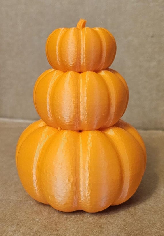 Stacked Pumpkin Tea Light Holder