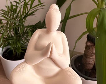 Minimalist Yoga Sculpture – Modern Serenity Figurine for Home Décor-3D Printed