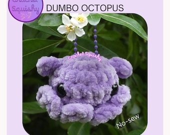 Haakpatroon mini dombo-octopus - geen naaien - amigurumi (pdf-patroon)