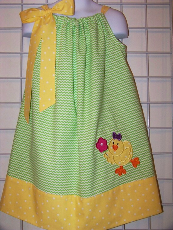 Easter Pillowcase Dress Easter Dress Cute Easter Chick | Etsy