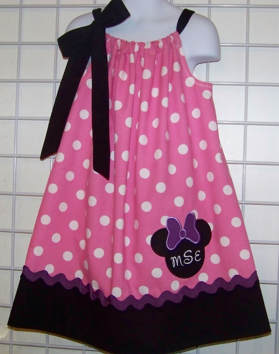Minnie Mouse Pillowcase Dress Minnie Mouse Dress Monogrammed Etsy