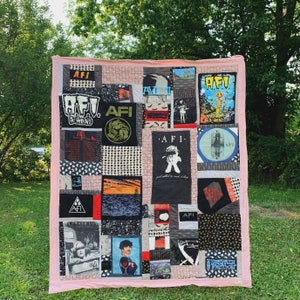 Custom T-Shirt Quilt - Deposit Only - Handmade Memory Keepsake - Quilt or Pillow Cover