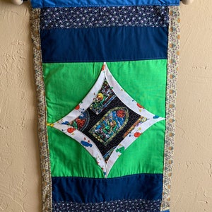 Pin Display Wall Hanging Mini Quilt Cathedral Square Design Legend of Zelda