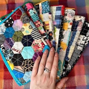 Doll Quilt Handmade - 1:6 Scale - Miniature Quilt Fashion Doll