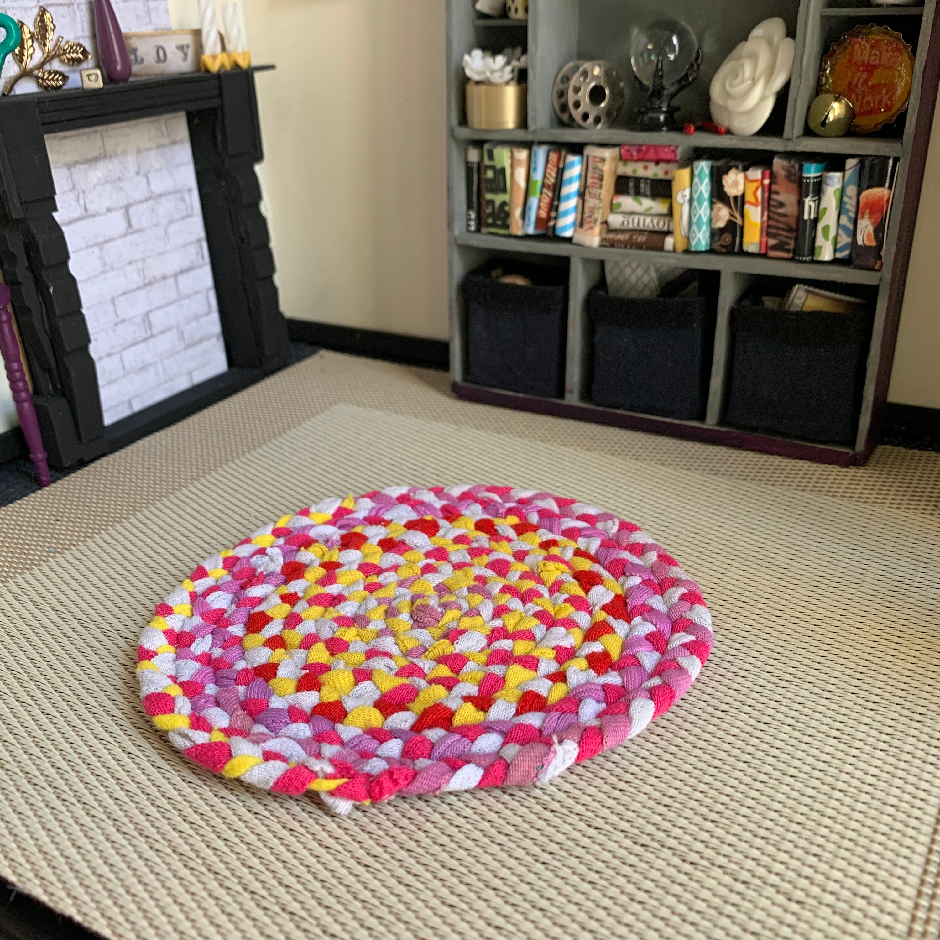 5 MINIATURE Braided Rug 112 Scale Dollhouse Rug Etsy