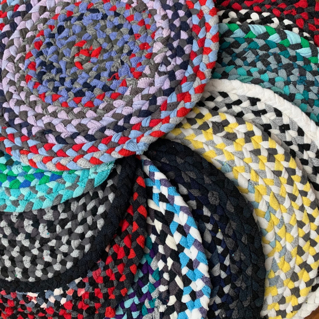 7 MINIATURE Braided Rug 112 Scale Dollhouse Rug Etsy