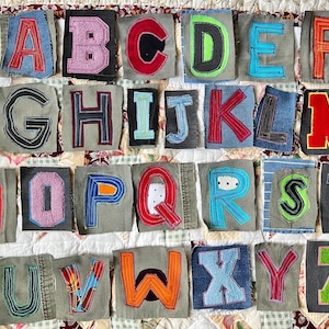 Écusson punk panique à coudre - Lettres simples universitaires