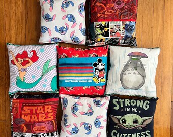 Pillow - Tooth Fairy Secret Pocket - Ariel, TMNT,  Star Wars, Rainbow, Textured, or Lilo and Stitch