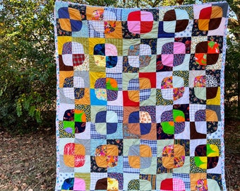 Cozy Quilt - Handmade and Handsewn - Vintage Upcycled - Choose Your Unique Quilt!