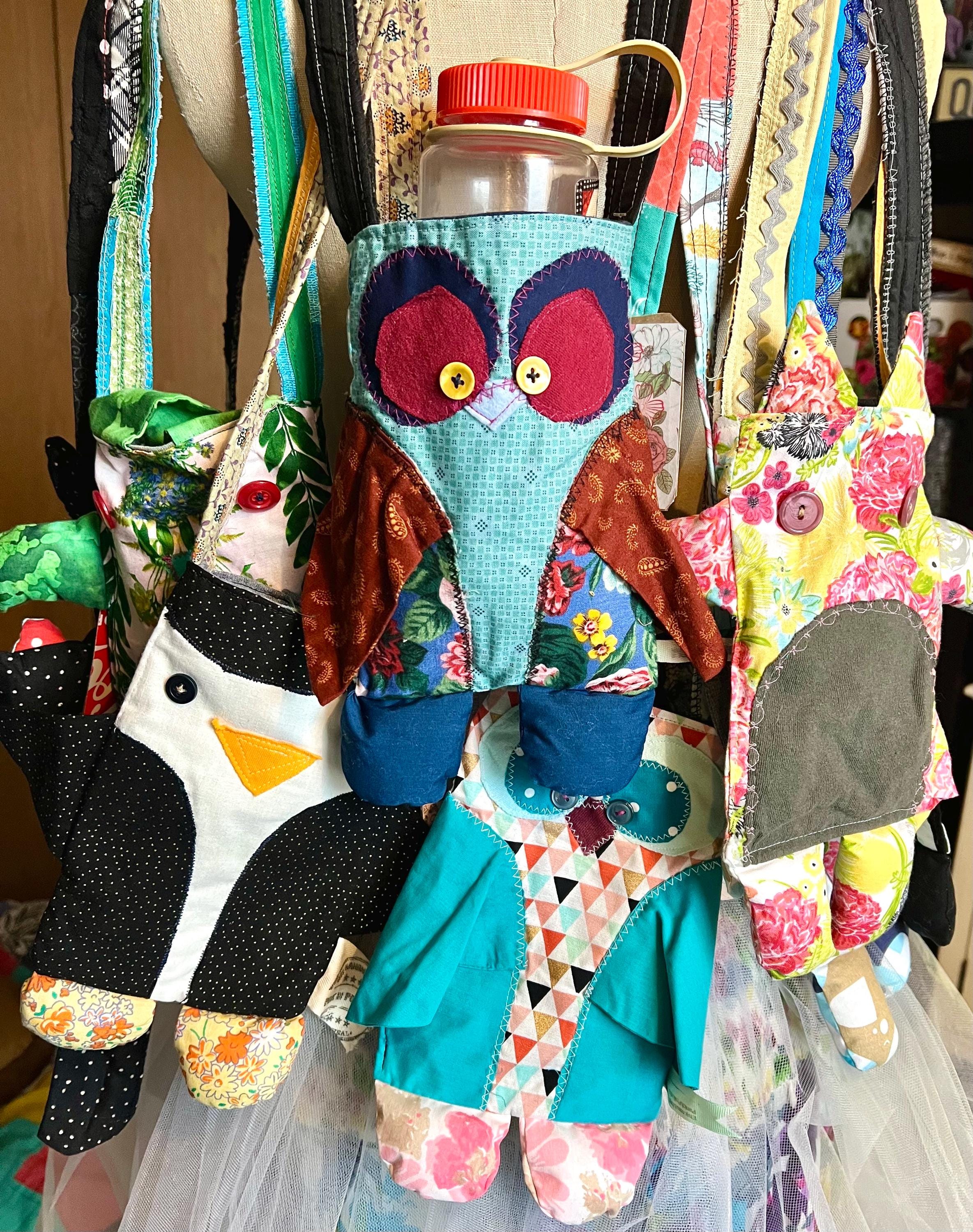Animal or Monster Tote Bag - Kids Carryall Purse, Waterbottle Holder - Small Satchel - Birthday Gift