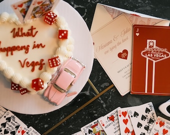 Las Vegas Wedding Invitation Suite: Playing Card Theme (Digital Download)