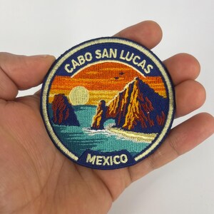 Cabo San Lucas Patch – 3 Inch Iron-On Embroidered Sunset Beach Travel Souvenir Badge