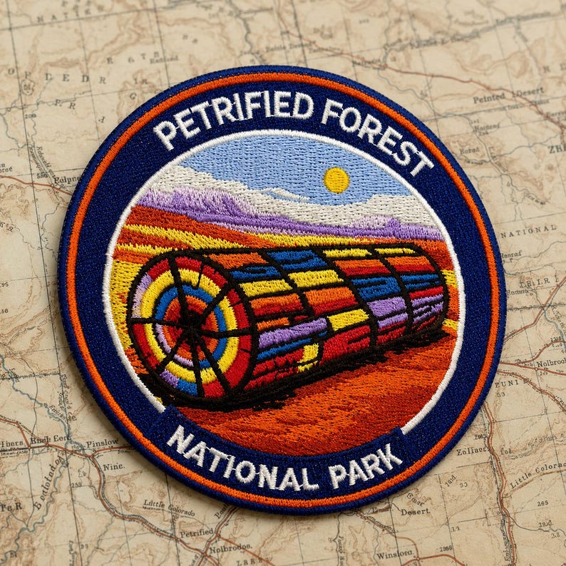 Petrified Forest National Park Patch 3 Inch Iron on Embroidered Travel ...