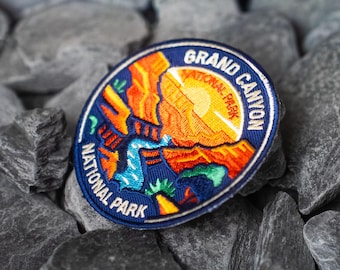 Grand Canyon National Park Embroidered Patch (3 Inch) – Arizona Travel Souvenir