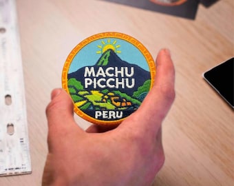 Machu Picchu Peru Souvenir Patch Andes Travel Keepsake Inca Ruins Badge 3 Inch Iron On