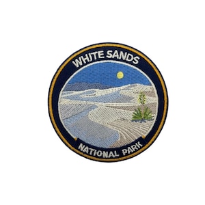 Naszywka haftowana Parku Narodowego White Sands – 3-calowa naszywka do prasowania