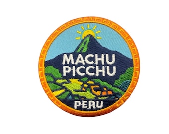 Machu Picchu Peru Embroidered Patch – 3 Inch Andes Inca Ruins Travel Souvenir Badge