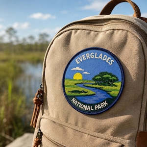 Everglades National Park Embroidered Patch: Florida Wildlife Wetlands Souvenir (3 Inch)