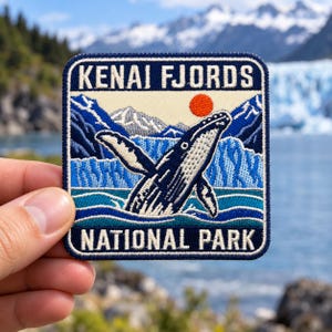 Kenai Fjords National Park Patch 3 Inch – Iron On Embroidered | EverPatch
