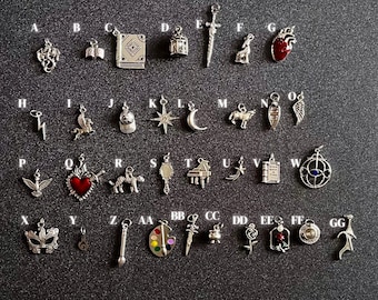 Bookish Inspired Charms for Bracelets, Book Lover Gift