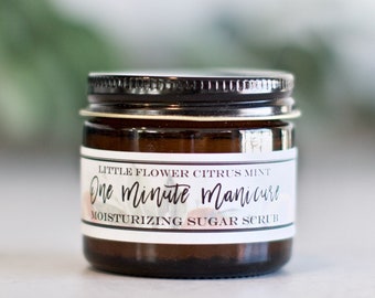 2oz Citrus Mint Sugar Scrub - Exfoliating Sugar Scrub, Handmade Sugar Scrub, All Natural Scrub, Sugar Scrub Gift, Exfoliating Scrub