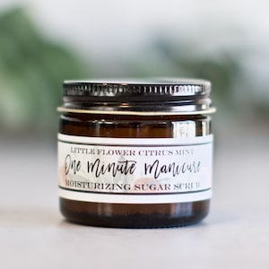 2oz Citrus Mint Sugar Scrub - Exfoliating Sugar Scrub, Handmade Sugar Scrub, All Natural Scrub, Sugar Scrub Gift, Exfoliating Scrub