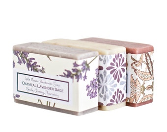 Bath and beauty gifts for her 3 bars Natural Essential Oil Bar Soap, Bath and Beauty Soaps, Bar Soaps spa and relaxation gift ideas
