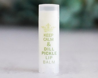 Dill Pickle Lip Balm, Unique Gifts for Women, Gift for her, Pregnancy gifts, Novelty Gag Gifts, Flavored Lip Balm, Handmade Lip Care